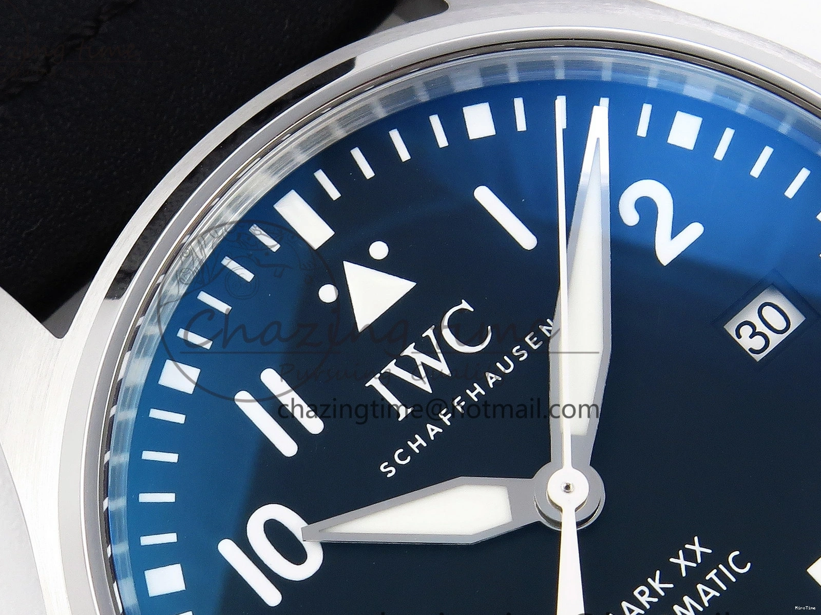 MIROTIME 0210 Pilot Mark XX IW328201 ZF 1:1 Best Edition Black Dial on Black Leather Strap A Affordable 7028